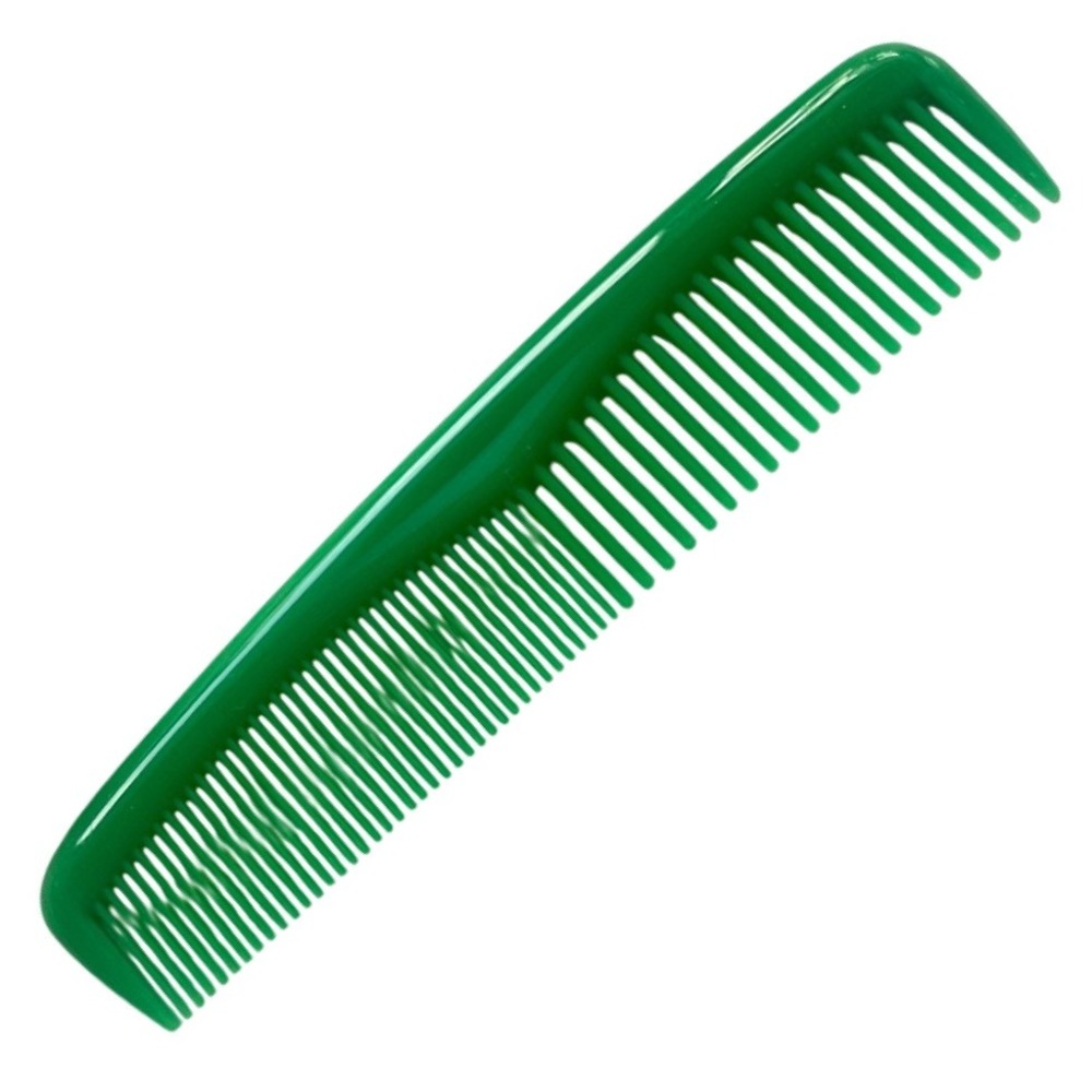 Vintage Ace 5" Hair Comb Hard plastic green Pocket Purse Comb Unbreakable